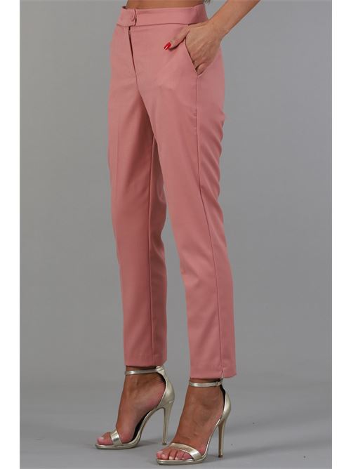Pantalone in viscosa elastica Manuela Riva | PASEO/0705SALMONE